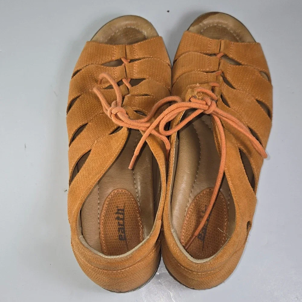 Earth Womens Lace Up Gladiator Sandals Size 10B